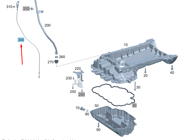 NEW MERCEDES-BENZ S W221 OIL DIP STICK A6420103172 ORIGINAL