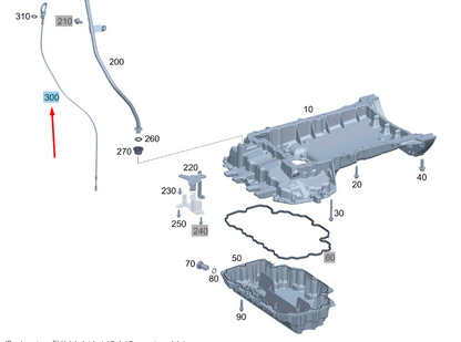NEW MERCEDES-BENZ S W221 OIL DIP STICK A6420103172 ORIGINAL