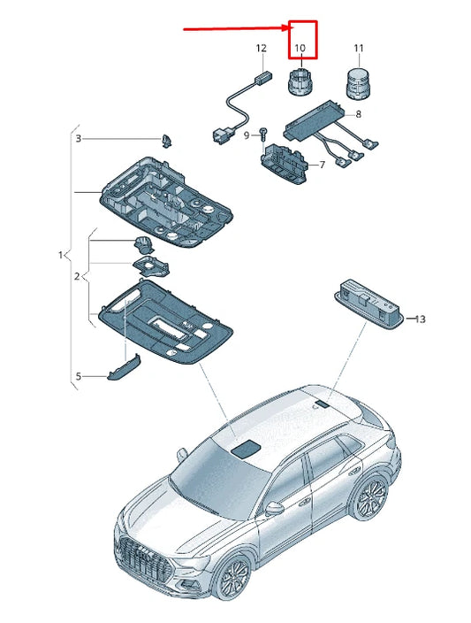NEW AUDI Q2 GA LEFT NAVIGATION MICROPHONE LHD 4M1035711A4PK