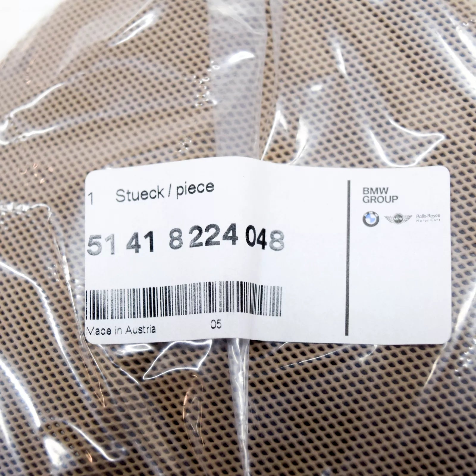 NEW BMW 3 E46 FRONT RIGHT DOOR SPEAKER COVER 51418224048 8224048 ORIGINAL