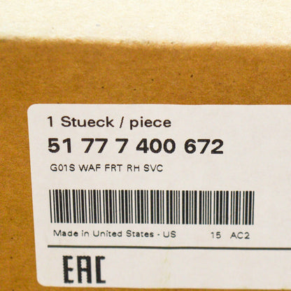 NEW BMW X3 G01 FRONT RIGHT FENDER WHEEL ARCH TRIM MOLDING 51777400672 ORIGINAL