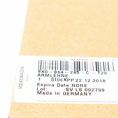 NEW AUDI A1 8X CENTER CONSOLE UPPER ARMREST PART 8X0864245CT29