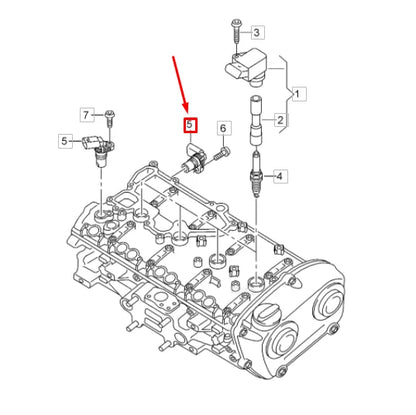 NEW VOLKSWAGEN ARTEON CAMSHAFT POSITION SENSOR 04C907601K ORIGINAL
