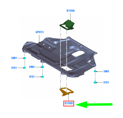 new ford focus mk3 c346 front body insulator air deflector 1915575 original