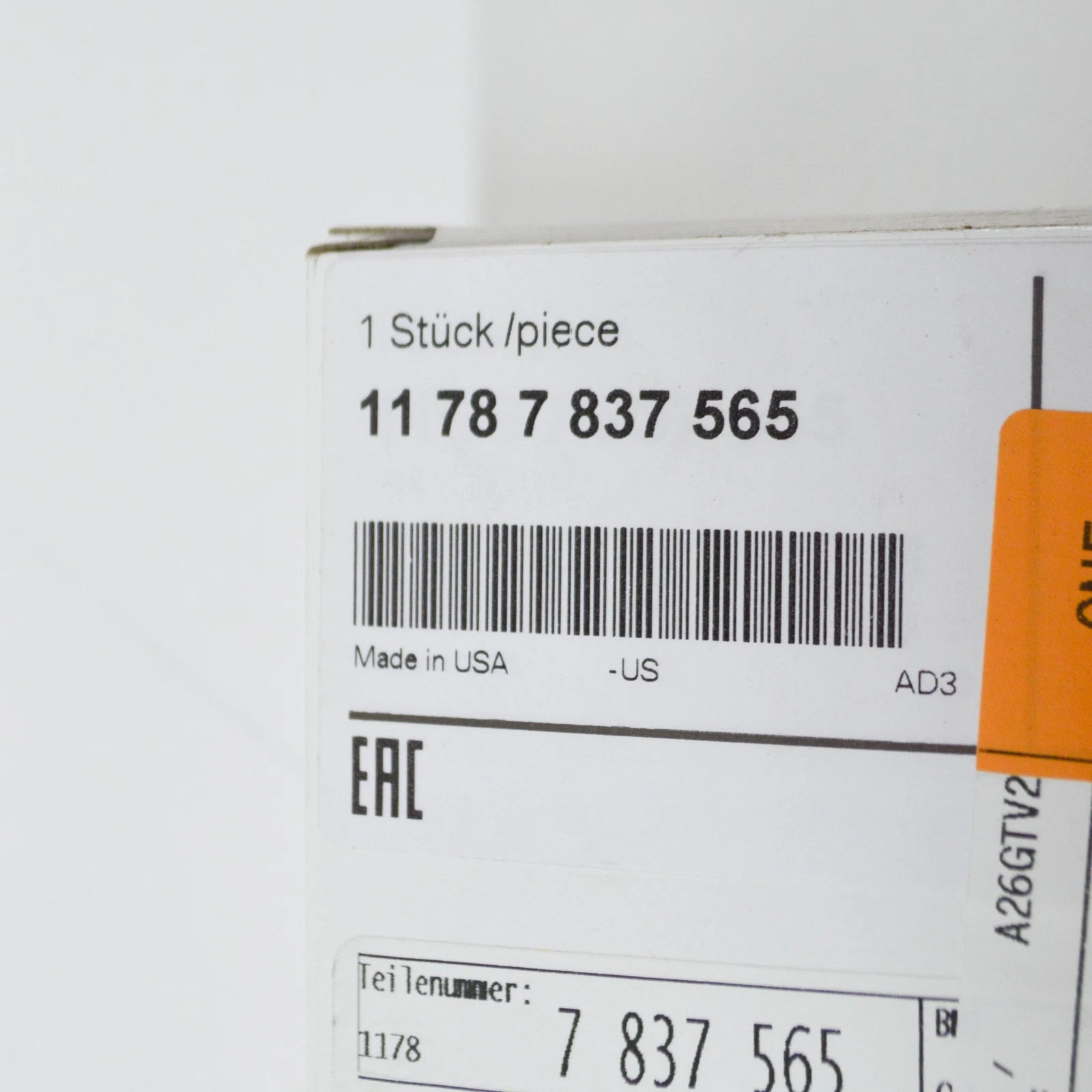 NEW BMW E85 E86 COUPE LAMBDA PROBE OXYGEN SENSOR 1340MM 7837565 11787837565