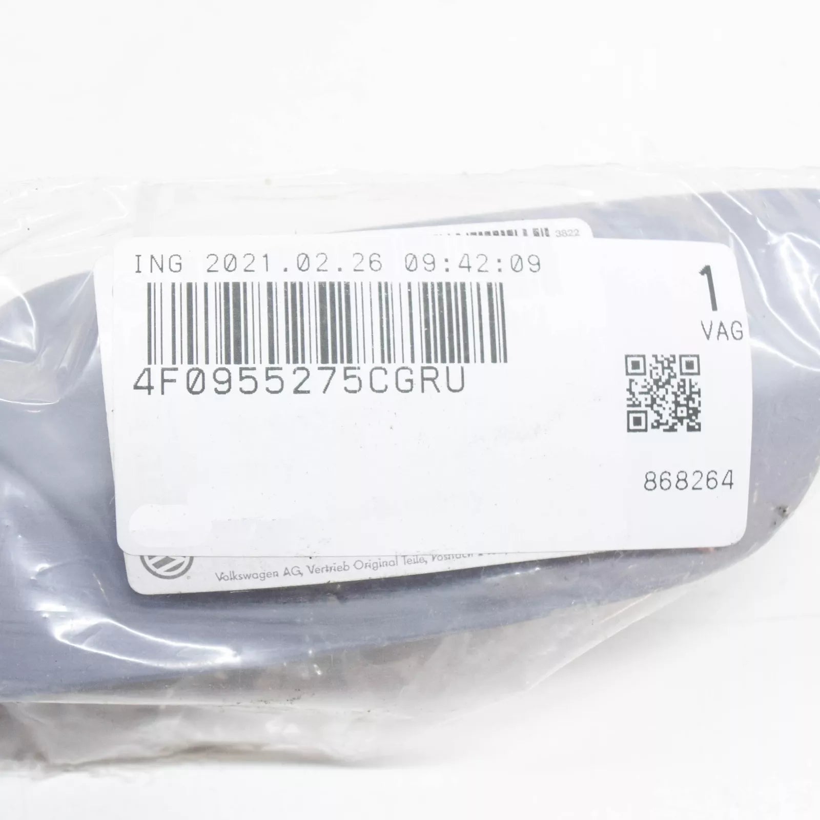 NEW AUDI A6 C6 S-LINE FRONT LEFT HEADLIGHT WASHER CAP 4F0955275CGRU ORIGINAL