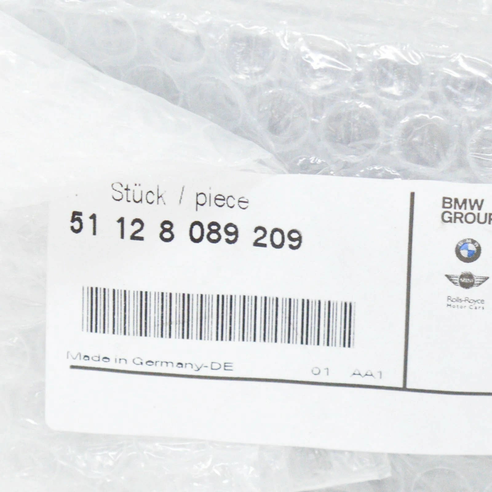 NEW BMW 3 G20 G21 M FRONT BUMPER LEFT SIDE GRILLE TRIM 51128089209 ORIGINAL