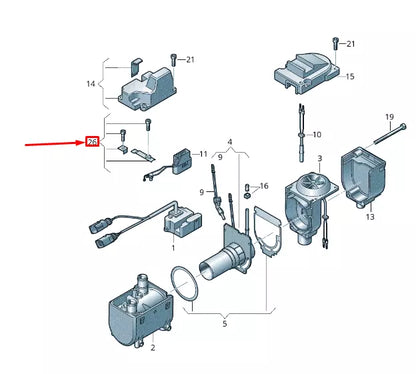 NEW VW TOUAREG 7P MK2 COMBUSTION CHAMBER INSERT FASTENERS 7P0898329