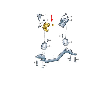 NEW VW TOUAREG 7P MK2 LEFT SIDE ENGINE BRACKET 7L8199307E