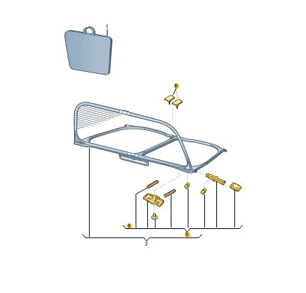 NEW AUDI A3 CABRIO 8V SUNDRY PARTS SET 8V7898174