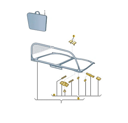 NEW AUDI A3 CABRIO 8V SUNDRY PARTS SET 8V7898174