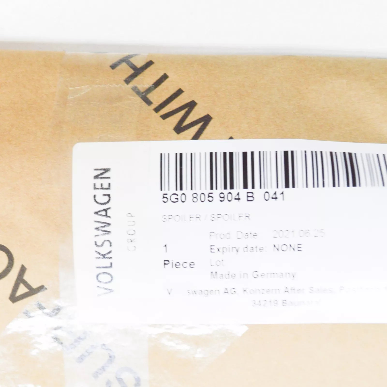 NEW VOLKSWAGEN GOLF MK7 GTI FRONT RIGHT SPOILER  5G0805904B041 ORIGINAL