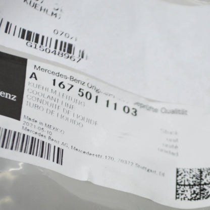 NEW MERCEDES-BENZ GLE W167 FRONT UPPER WATER RADIATOR HOSE A1675011103 ORIGINAL