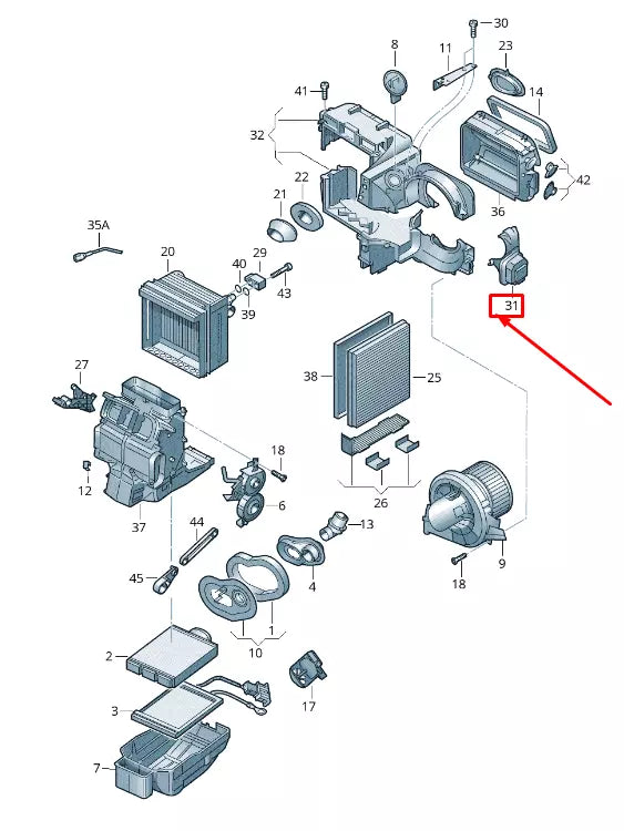 NEW AUDI A1 8X RECIRCULATED AIR OPERATION POSITIONING MOTOR 6R2907511A