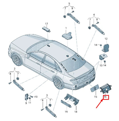 NEW AUDI A8 4N LTE AERIAL RETAINER 4N0035205