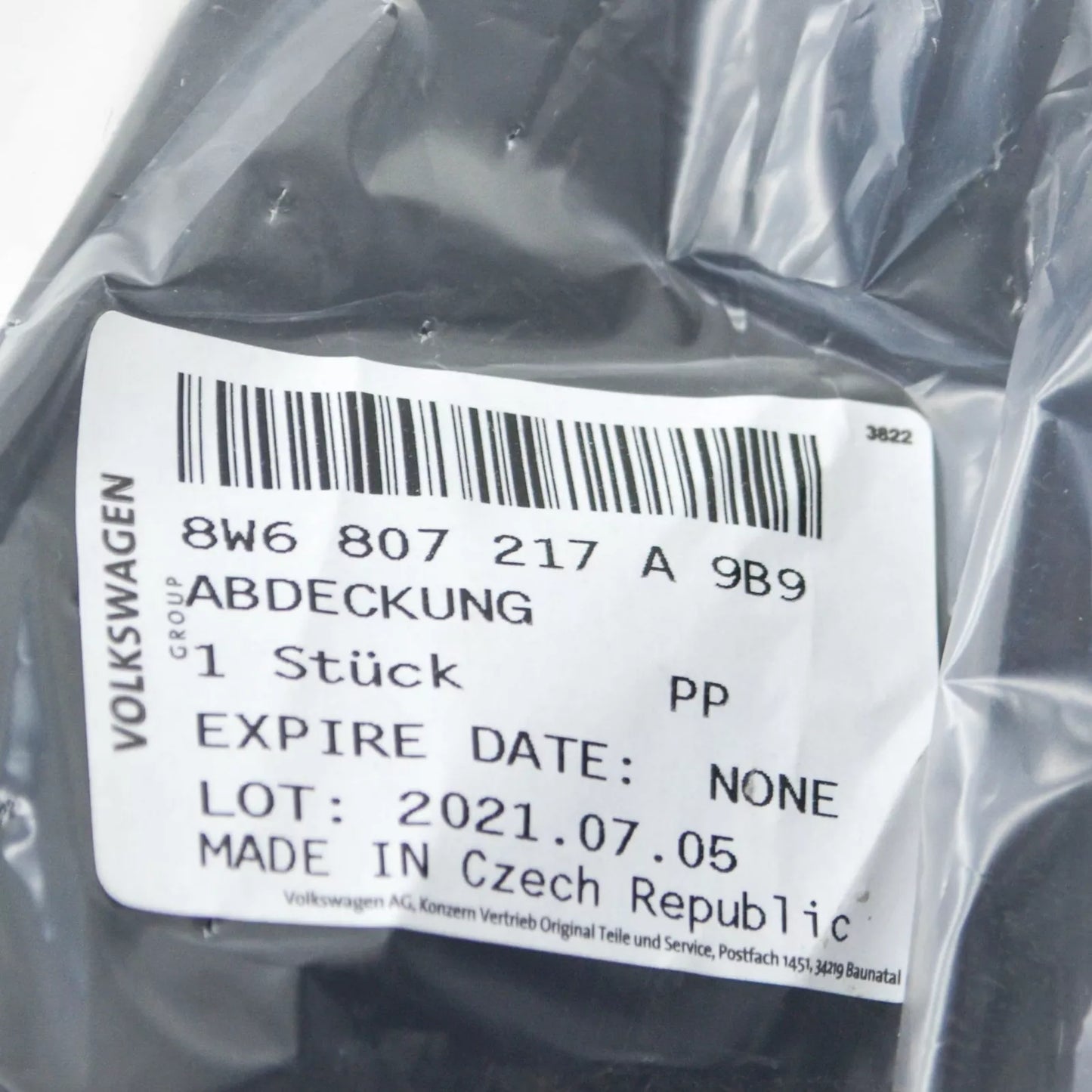 NEW AUDI RS5 SPORTBACK 8W6 FRONT LOWER GRILLE COVER 8W6807217A9B9