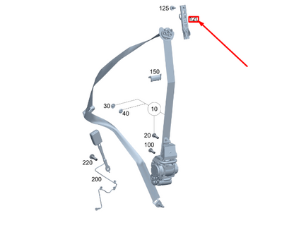 NEW MERCEDES-BENZ GLA H247 FRONT SEAT BELT HEIGHT ADJUSTER A0008607802 ORIGINAL