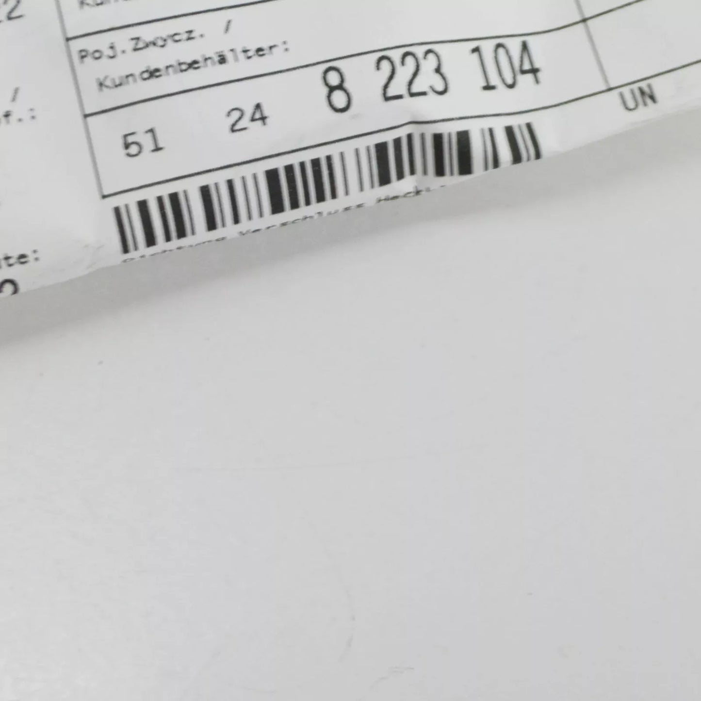 NEW BMW 3 E46 TRUNK LID LOCK GASKET 51248223104 8223104 ORIGINAL