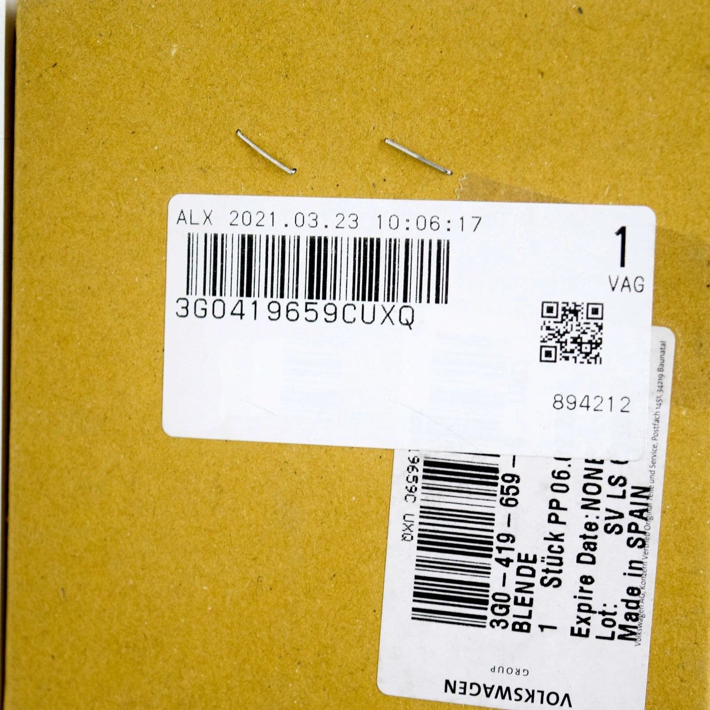 NEW VW PASSAT B8 STEERING WHEEL R-LINE TRIM 3G0419659CUXQ