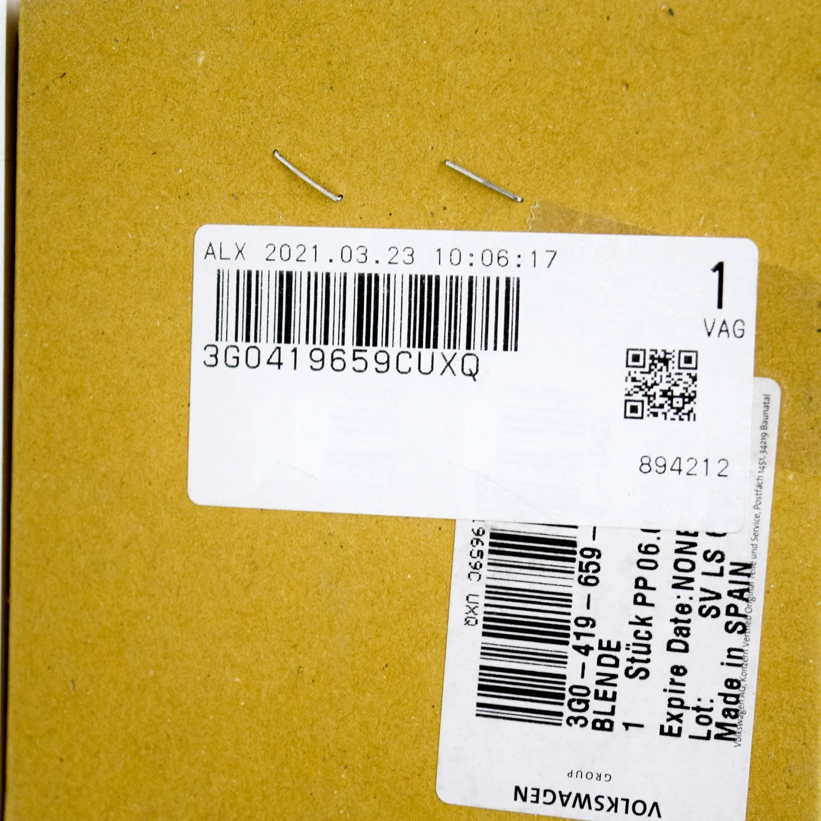 NEW VW PASSAT B8 STEERING WHEEL R-LINE TRIM 3G0419659CUXQ