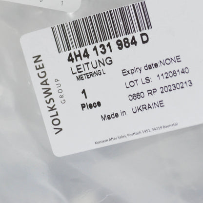 NEW AUDI A8 4H FRONT REDUCING AGENT INJECTOR METERING LINE 4H4131984D ORIGINAL