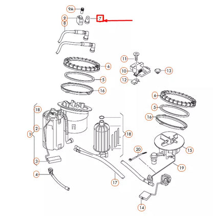 NEW AUDI A4 B8 FUEL PUMP CLOSURE CAP 8R0201263A ORIGINAL