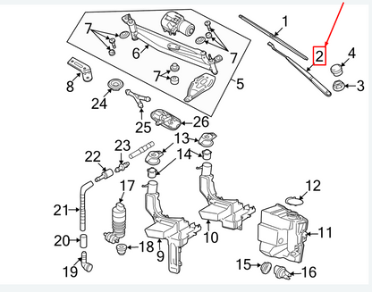 NEW VW PASSAT B6 3C FRONT RIGHT WINDSHIELD WIPER ARM LHD 3C1955410B ORIGINAL