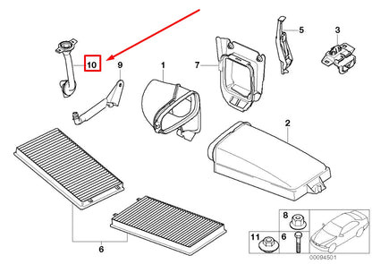 NEW BMW 7 E65, E66 CONDENSATION WATER OUTLET HOSE 8390374 64118390374 ORIGINAL
