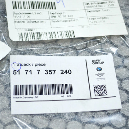 NEW BMW 7 G11 G12 FRONT OUTER WINDSHIELD COWL COVER PANEL PART 7357240 ORIGINAL