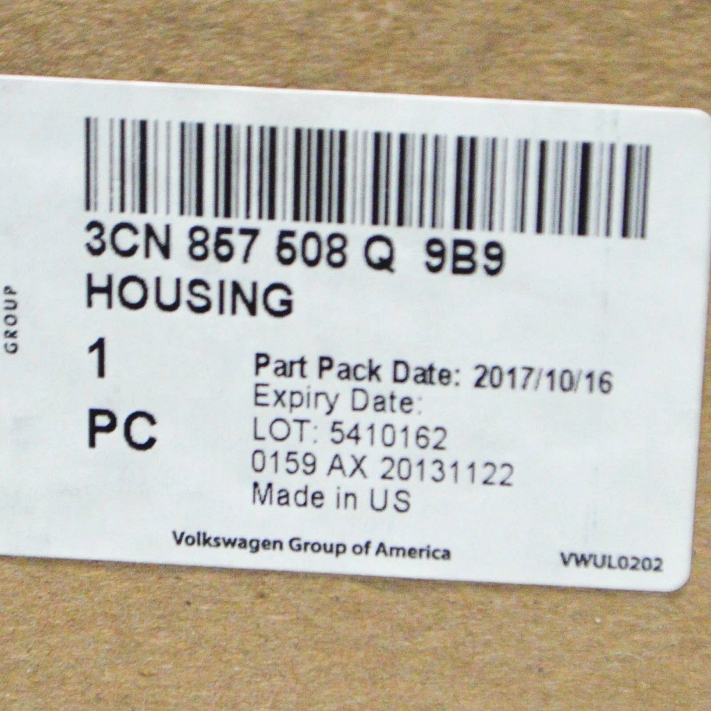 NEW VOLKSWAGEN ATLAS FRONT RIGHT DOOR MIRROR LHD 3CN857508Q9B9 ORIGINAL