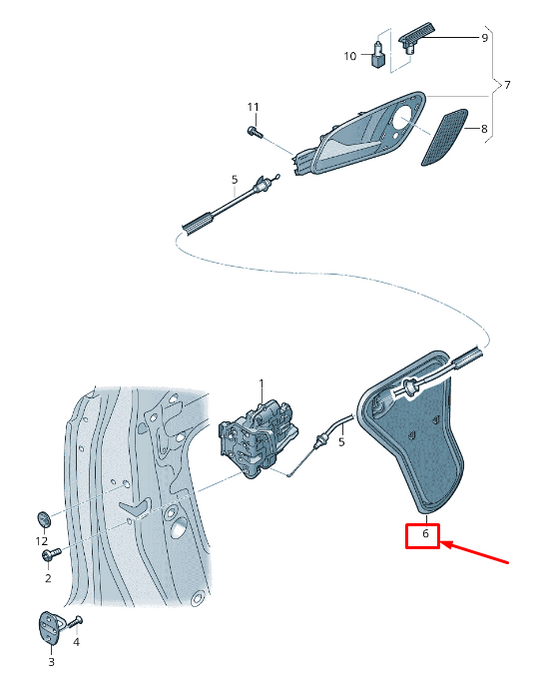 NEW AUDI RSQ3 8U REAR LEFT DOOR INNER PANEL COVER 8U0839915A ORIGINAL