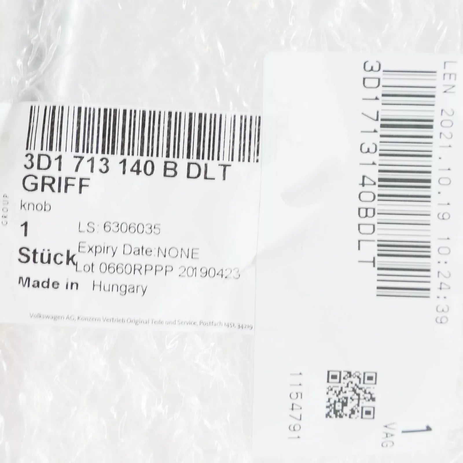 NEW VOLKSWAGEN PHAETON 3D GEAR SELECTOR GEARSTICK LHD 3D1713140BDLT ORIGINAL