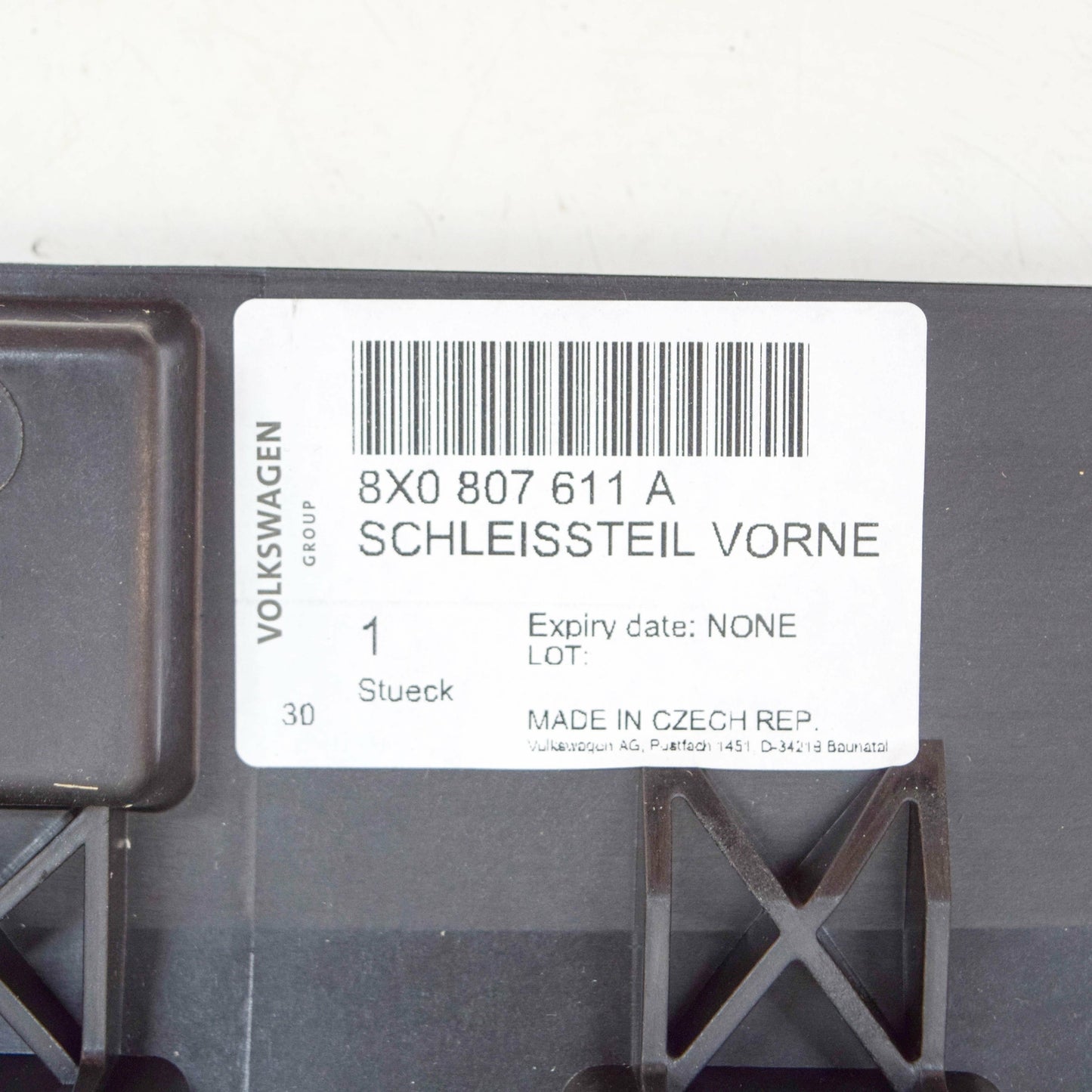 new audi a1 8x front bumper underbody closing element 8x0807611a original