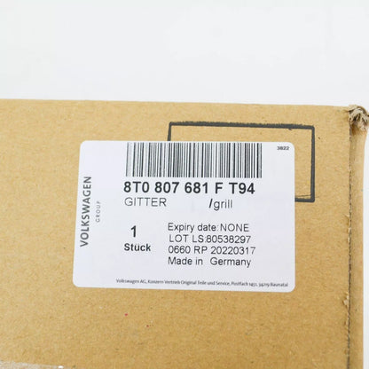 NEW AUDI RS5 8T QUATTRO FRONT BUMPER LEFT GRILLE 8T0807681FT94 GENUINE