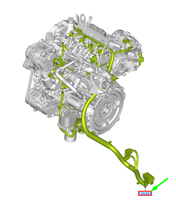 new ford kuga mk3 engine wire assy 2636988 original