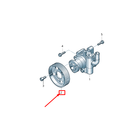 NEW VW AMAROK 2H POWER STEERING PUMP PULLEY 06H145255F ORIGINAL