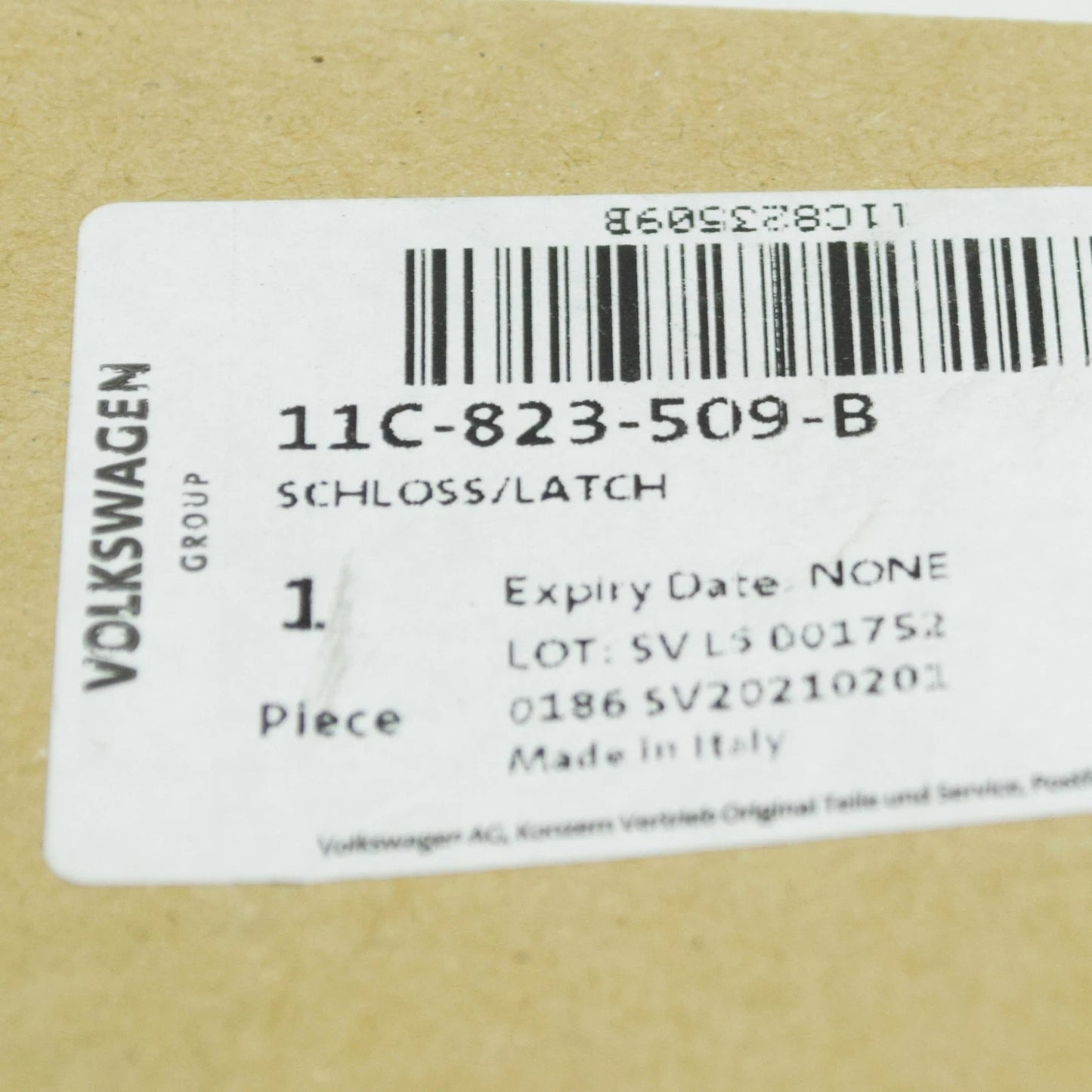 NEW VOLKSWAGEN ID.4 E21FRONT BONNET HOOD LID LOCK RHD 11C823509B ORIGINAL