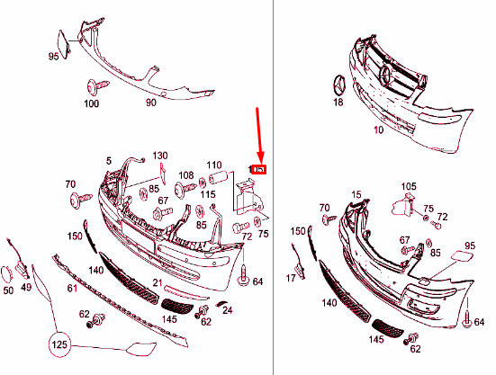 NEW MERCEDES-BENZ VITO W639 FRONT BUMPER RIGHT BRACKET A6398850514 ORIGINAL