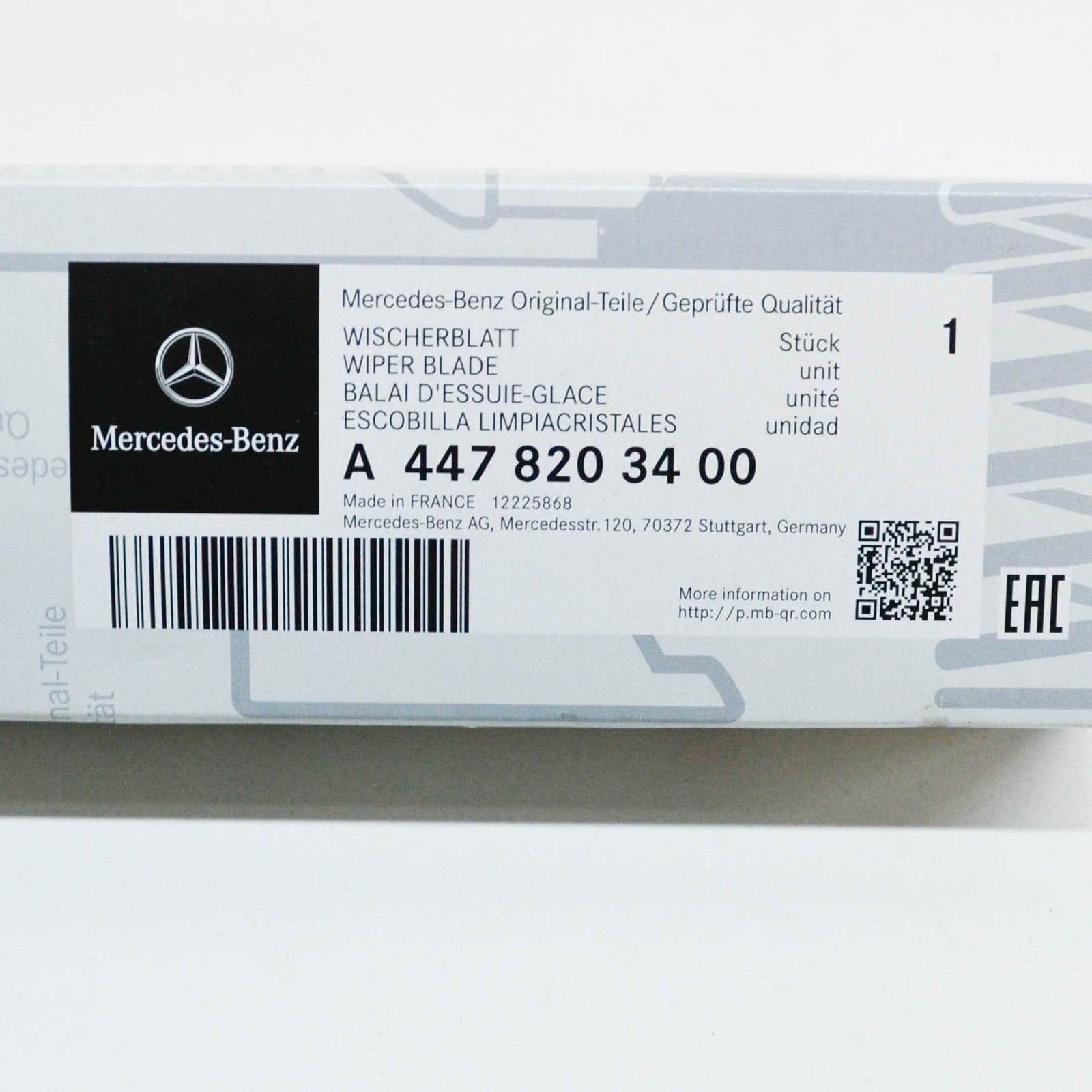 NEW MERCEDES-BENZ VITO FURGON W447 REAR WIPER BLADE A4478203400 ORIGINAL