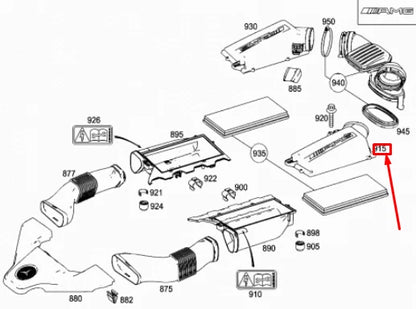 NEW MB ML W164 AMG LEFT AIR BOX COVER A1560940306