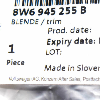 NEW AUDI RS5 COUPE 8W6 REAR LEFT INNER TAIL LIGHT TRIM 8W6945255B