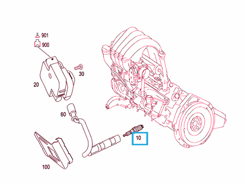NEW MERCEDES-BENZ C-CLASS W204 SPARK PLUG A0041595803 1.8 PETROL 150KW ORIGINAL