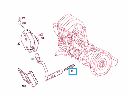 NEW MERCEDES-BENZ C-CLASS W204 SPARK PLUG A0041595803 1.8 PETROL 150KW ORIGINAL
