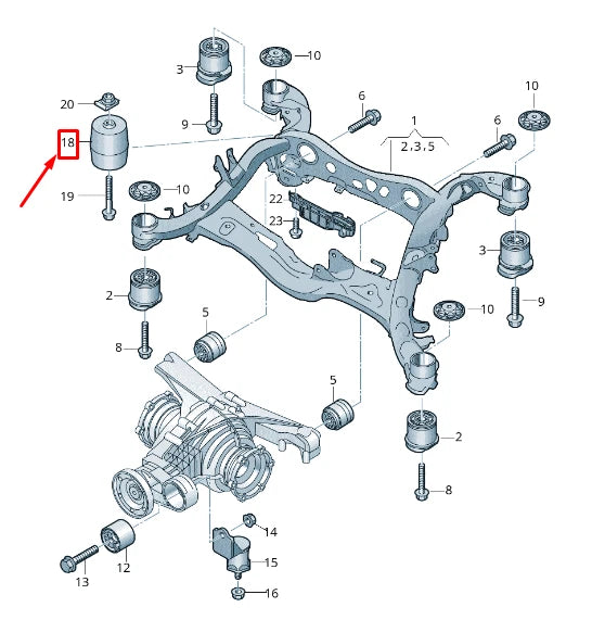 NEW AUDI A6 4A C8 REAR AXLE FRAME BALANCE WEIGHT 4N0505563A
