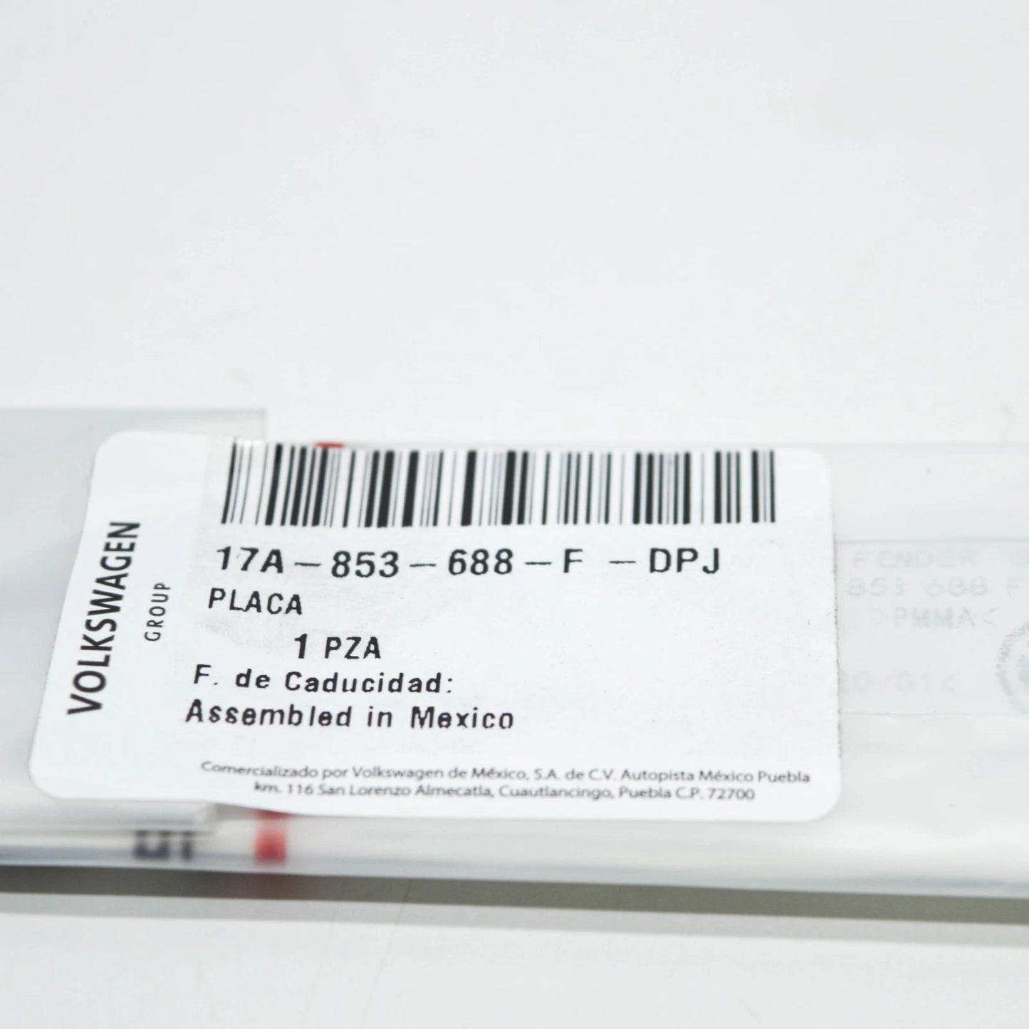 NEW VW JETTA MK7 A7 FRONT WING LEFT MANUFACTURER BADGE 17A853688FDPJ