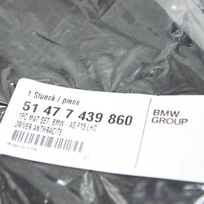 NEW BMW X6 F16 FRONT FLOOR MAT LEFT DRIVER SIDE 51477439860 LHD ORIGINAL