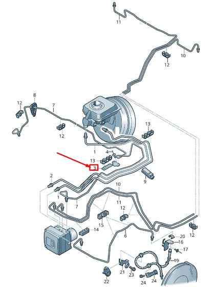 NEW AUDI RS7 SPORTBACK 4G FRONT BRAKE LINE BRACKET 4G0614709H