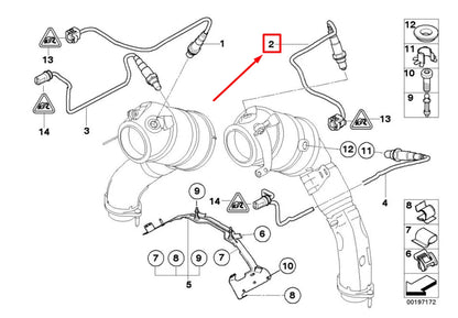 NEW BMW X5 E70 LAMBDA OXYGEN SENSOR 7576673 11787576673 ORIGINAL