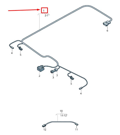NEW AUDI Q8 4MN ROOF WIRING HARNESS 4M8971100G