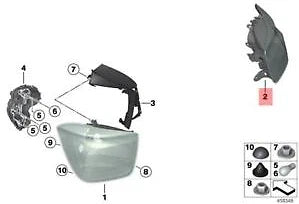 NEW BMW 1 F20 REAR LEFT SIDE TAIL LIGHT 63217270097 ORIGINAL